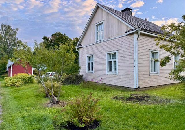 Pensaiden siirtoa ja uuden marjatarhan rakentamista